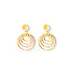 Pendientes de Moda, Acero Inoxidable 316L, Baño de Oro PVD, Joyería Sostenible y Resistente - Product Image 1
