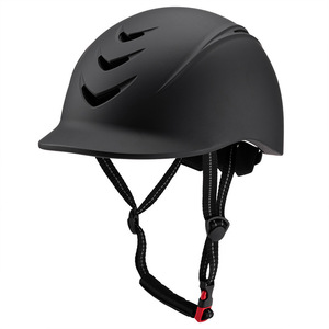 Casco de equitación para adultos y niños, unisex, color negro sólido, gorra de seguridad para montar, casco deportivo para exteriores con ventilación - Product Image 2