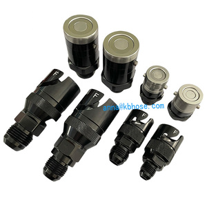 Conector Rápido de Desconexión en Seco -3AN -4AN -6AN -8AN -10AN -12AN, Accesorios de Aluminio para Motocicleta, Compatible con Líquido de Frenos, Color Negro - Product Image 4