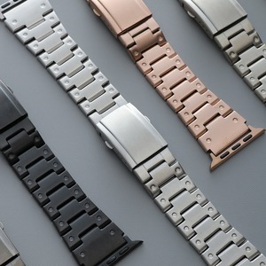 Bandas de acero inoxidable para <span class=keywords><strong>Apple</strong></span> <span class=keywords><strong>Watch</strong></span> Ultra 49mm Series 8 7 <span class=keywords><strong>6</strong></span> 5 44mm 40mm 42mm 38mm Bandas con cierre plegable - Product Image 4