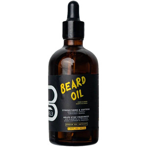 L3VEL3 100ml di olio per barba biologico con oli di Argan di vitamina C Jojoba-idratanti e ricchi di funzionalità - Product Image 1