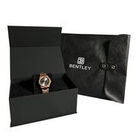 Montre analogique à quartz pour femme en acier inoxydable audacieux, mouvement japonais, boîtier gris rose 32 mm, bracelet 18 mm, verre saphir, résistante à l'eau