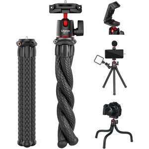 Trépied flexible Ulanzi MT-<span class=keywords><strong>11</strong></span> avec pince <span class=keywords><strong>pour</strong></span> téléphone 2-en-1, griffe porte-accessoire, support <span class=keywords><strong>pour</strong></span> appareil photo reflex numérique et <span class=keywords><strong>iPhone</strong></span>, idéal <span class=keywords><strong>pour</strong></span> le vlogging, en matériaux TPR/ABS - Product Image 1