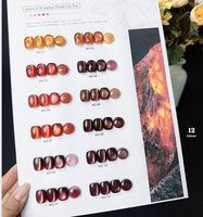 Vente en gros OEM – Gel UV Effet Œil de Chat Ambre Chatoyant Automnal 12 Couleurs, Gel à Ongles Magnétique Métallique Flash pour Salons de Manucure et Manucure DIY