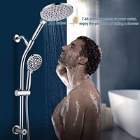 Ensemble de douche à main en acier inoxydable de haute qualité, pulvérisateur haute pression, fixation réglable pour salle de bain