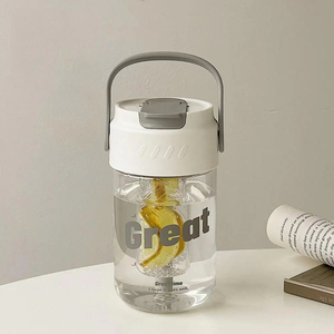 Portable 600ml PP Material Sports Straw <b>Cup</b> <b>Tea</b> Compartment <b>Large</b> Water <b>Cup</b> <b>for</b> Girls High Appearance Student <b>Cup</b> New Model - Product Image 4