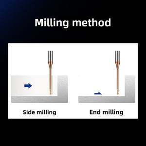 Fresa in Carburo Solido con Micro-Rivestimento in Bronzo per Operazioni di Fresatura Frontale CNC e Curvatura - Product Image 5