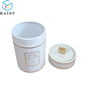 Caja de Tubo de Papel Blanco con Logotipo Personalizado Estampado en Caliente para Envasado de Té - Envase Cilíndrico de Cartón Ecológico Tamaños/Colores Personalizados - Product Image 5