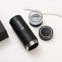 Ensemble Cadeau d'Affaires Moderne : Tasse Thermos en Métal pour Thé, Carnet et Logo Personnalisé - Origine Chine