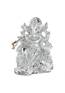 Bansuri Ganesha Idol Decorative Hindu God Statue with Flute Krishna Style Design for Puja Home Temple Decor Gifting Item - Product Image 4