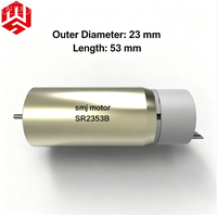 Moteur à aimant permanent à courant continu micro DC 23mm 53mm 9V-48V, servomoteur sans noyau certifié CE