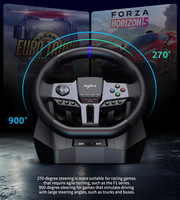 Volant de simulation de course à vibrations PXN-V9 GEN2 pour PC/PS3/PS4/Xbox One, accessoires de jeu avec adaptateur PS5