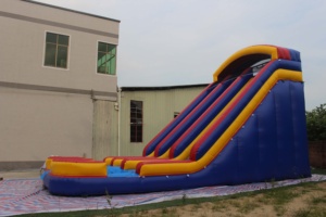 Đầy Màu Sắc Tùy Chỉnh Thương Mại Trượt Bơm Hơi Trượt Nước Hồ Bơi Đôi Làn Đường Và Hồ Bơi Trượt Nước Bơm Hơi Với Hồ Bơi - Product Image 6