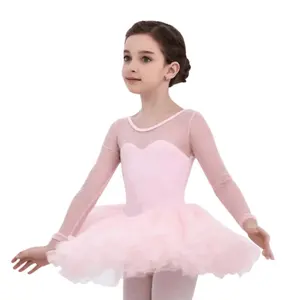 高品质热卖生日礼物派对新款春季儿童小公主女孩芭蕾舞紧身衣成人短裙