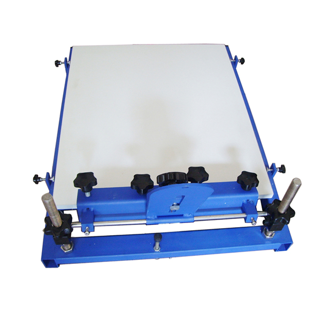1 Color 1 Station Manual Screen Printing Machine Big Flat Surface Objects Table Top T-shirt Paper Fabric Woven Screen Printer