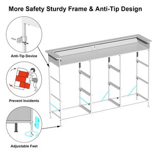 <span class=keywords><strong>Commode</strong></span> moderne <span class=keywords><strong>blanche</strong></span> pour chambre à coucher avec lumières LED 8 <span class=keywords><strong>tiroirs</strong></span> en tissu Grande tour de rangement Cadre en acier inoxydable Dessus en bois - Product Image 6