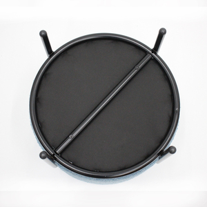 Luxury Blue Boucle Teddy Footrest Ghế Ottoman Nhỏ Ghế Ngồi Với Lưu Trữ Cho Phòng Khách - Product Image 4