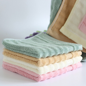 Bamboo Fiber Baby Bib Towel 34x34 Cm Thickened Soft Absorbent Square Scarf For Infants 0-6 Months - Product Image 1