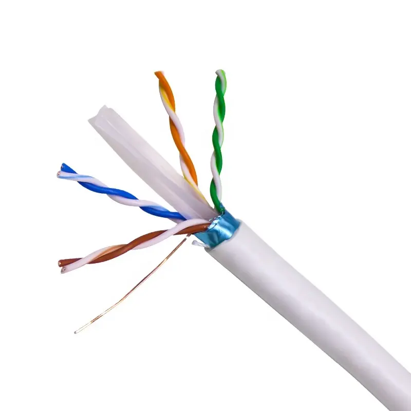 2 çekirdekli güç kablosu ile GHT 10-Gigabit Ethernet rj45 ftp cat6 siyam