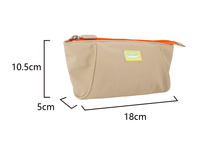 Étui à crayons simple, élégant, imperméable, couleur camel, pour filles, pour fournitures scolaires, ensemble de papeterie pour enfants.