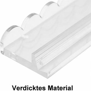 Premium Heavy-Duty Clear Acrylic Tile <b>Holders</b> with Smooth Slide Push Bars - Product Image 5