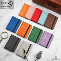 Portefeuille de luxe pour passeport et cartes, personnalisable avec logo, fabriqué en usine