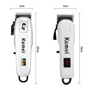 Tondeuse à cheveux électrique Kemei 20 cm professionnelle rechargeable avec écran LCD pour hommes - Product Image 1