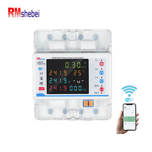 Interruptor de Circuito con Medidor WIFI RMshebei Tuya 3P 100A, Smart Life, Verifica la Generación de Energía Fotovoltaica en la Aplicación Tuya, <span class=keywords><strong>Alexa</strong></span>, Google - Product Image 1
