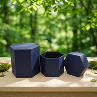 Boîte hexagonale en papier recyclable personnalisée pour le parfum imprimé Conteneur de stockage de chocolat