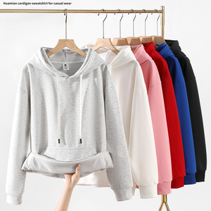 Sudadera con Capucha de Algodón Blanca con Logotipo Personalizado, Unisex, Corte Regular, Color Sólido, Informal, con Impresión por Transferencia de Calor, para Otoño - Product Image 4