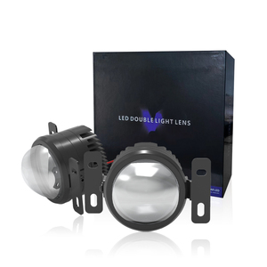 Luz LED <span class=keywords><strong>antiniebla</strong></span> para coche, accesorios para coche, <span class=keywords><strong>faros</strong></span> delanteros impermeables, sistema de iluminación automático, blanco y amarillo, luces de lente de 12V para lámparas Ford y Toyota - Product Image 1