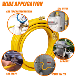 1/2 "FF 500/1000mm tuyau flexible ondulé de haute qualité tuyau de gaz en acier inoxydable pour poêle - Product Image 3