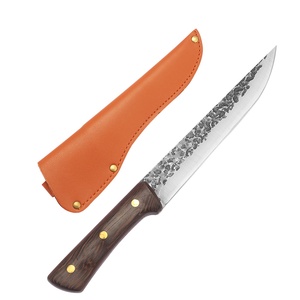 Xingye 5cr15 Set di <span class=keywords><strong>coltelli</strong></span> <span class=keywords><strong>da</strong></span> taglio per carne in acciaio <span class=keywords><strong>coltelli</strong></span> <span class=keywords><strong>da</strong></span> <span class=keywords><strong>cucina</strong></span> e accessori tronchi di legno di wengè africano coltello <span class=keywords><strong>da</strong></span> taglio in osso <span class=keywords><strong>con</strong></span> pelle - Product Image 3