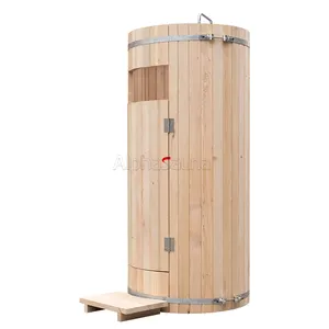 Set doccia per bagno esterno portatile in legno in vendita