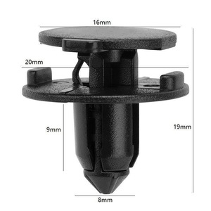Auto Fastener <b>Clips</b> 4515 Black Plastic Nylon For Geely Emgrand GS GL Boyue Borui Engine Cover <b>Bumper</b> Grille Fender Repair - Product Image 2