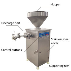 Hot Sale Meat <b>Sausage</b> Filling and Tying Machine Industrial Pneumatic 304 Stainless Steel Electric <b>Sausage</b> <b>Stuffer</b> - Product Image 2
