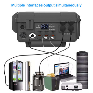 Station d'alimentation portable la plus vendue, super capacité 6092,8 Wh, 3000 W, station d'alimentation portable d'intérieur pour réfrigérateurs, téléviseurs - Product Image 3
