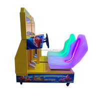 Machine de jeu d'arcade de course électronique en plastique durable en métal pour enfants