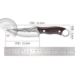 Cuchillo profesional <span class=keywords><strong>de</strong></span> acero al carbono forjado <span class=keywords><strong>para</strong></span> deshuesar carne <span class=keywords><strong>para</strong></span> carnicero precio cuchillo mango <span class=keywords><strong>de</strong></span> madera <span class=keywords><strong>de</strong></span> plástico - Product Image 4