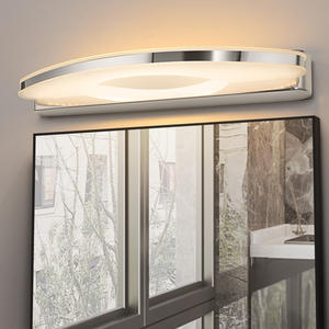 Modern Stainless Steel Indoor <b>LED</b> Wall Light for Bathroom Mirror <b>Vanity</b> 2700K Warm White Wall-Mounted with 3-Year Warranty - Product Image 3