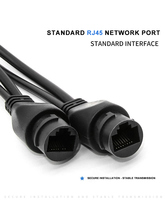 Divisor PoE para Exteriores con Clasificación IP67, Salida Fija de 12V, Adaptador de Alimentación por Ethernet de 10/100Mbps para Sistemas de Seguridad con Cámaras CCTV