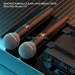 Clavax-Juego de micrófonos de karaoke para el hogar, molde privado, precio barato, antiaullido, rango de trabajo de 50 metros, inalámbrico VHF - Product Image 2