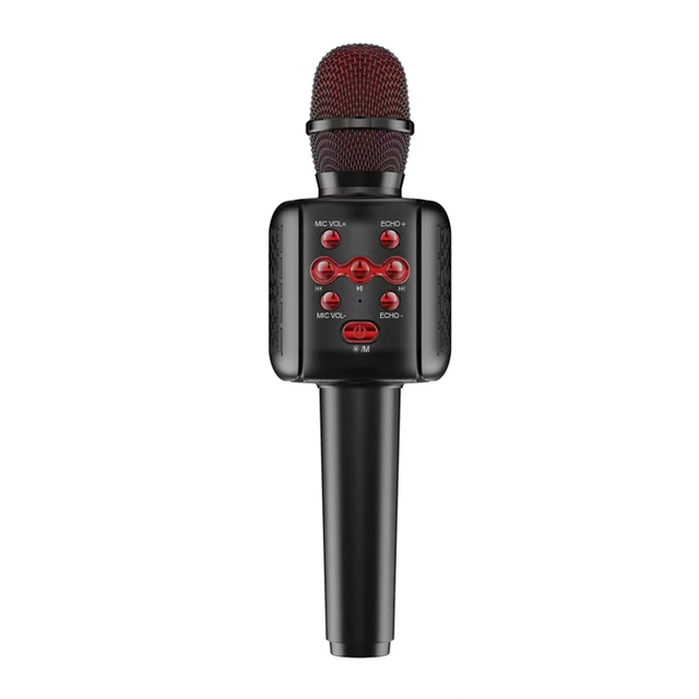 Portable Professional Wireless Condenser Karaoke Microphone USB Microphone RGB LED Lights USB-A Connector Handheld Desktop