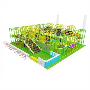 Children playground climbing maze safe material park structures playground equipment