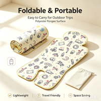 Coussin de siège auto universel en gel rafraîchissant pour poussette d'été, motif imprimé personnalisé pour poussette bébé