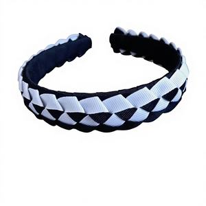 ที่คาดผมแบบถักจากริบบิ้นสีขาวกรมท่า Sacarla สำหรับเด็ก-<span class=keywords><strong>ชุด</strong></span>นักเรียนและสไตล์<span class=keywords><strong>ทหาร</strong></span> ขนาด 4 ซม. ดีไซน์แบบยุโรป-<span class=keywords><strong>อเมริกา</strong></span> - Product Image 1