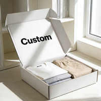 Emballage d'expédition en carton ondulé personnalisable en gros, fabrication en usine, avec logo, boîte d'expédition en carton blanc durable