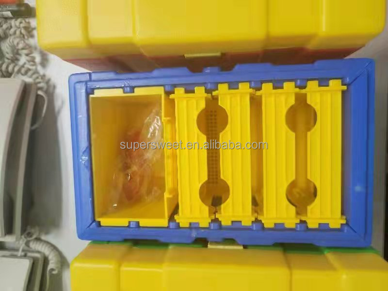 مربع التزاوج الصغير للنحل الملكي صندوق التلقيح البلاستيكي البوليستيرين مربع تربية النحل الملكي مربع تربية النحل