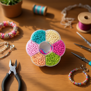 Set di perline ILAN 10x10 cm colorate assortite per la creazione di gioielli - Product Image 2