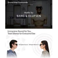 Lunettes intelligentes AR RayNeo Air 4 Pro HDR10 Vidéo 1080P 4 haut-parleurs 1200 Nits Écran micro-OLED double couche Audio par Bang & Olufsen